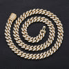 8mm Diamond Cuban Link Chain 18k Gold