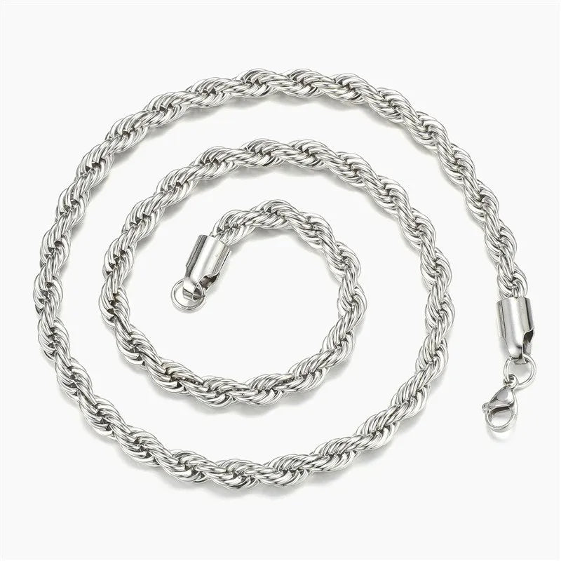 Rope Chain White Gold