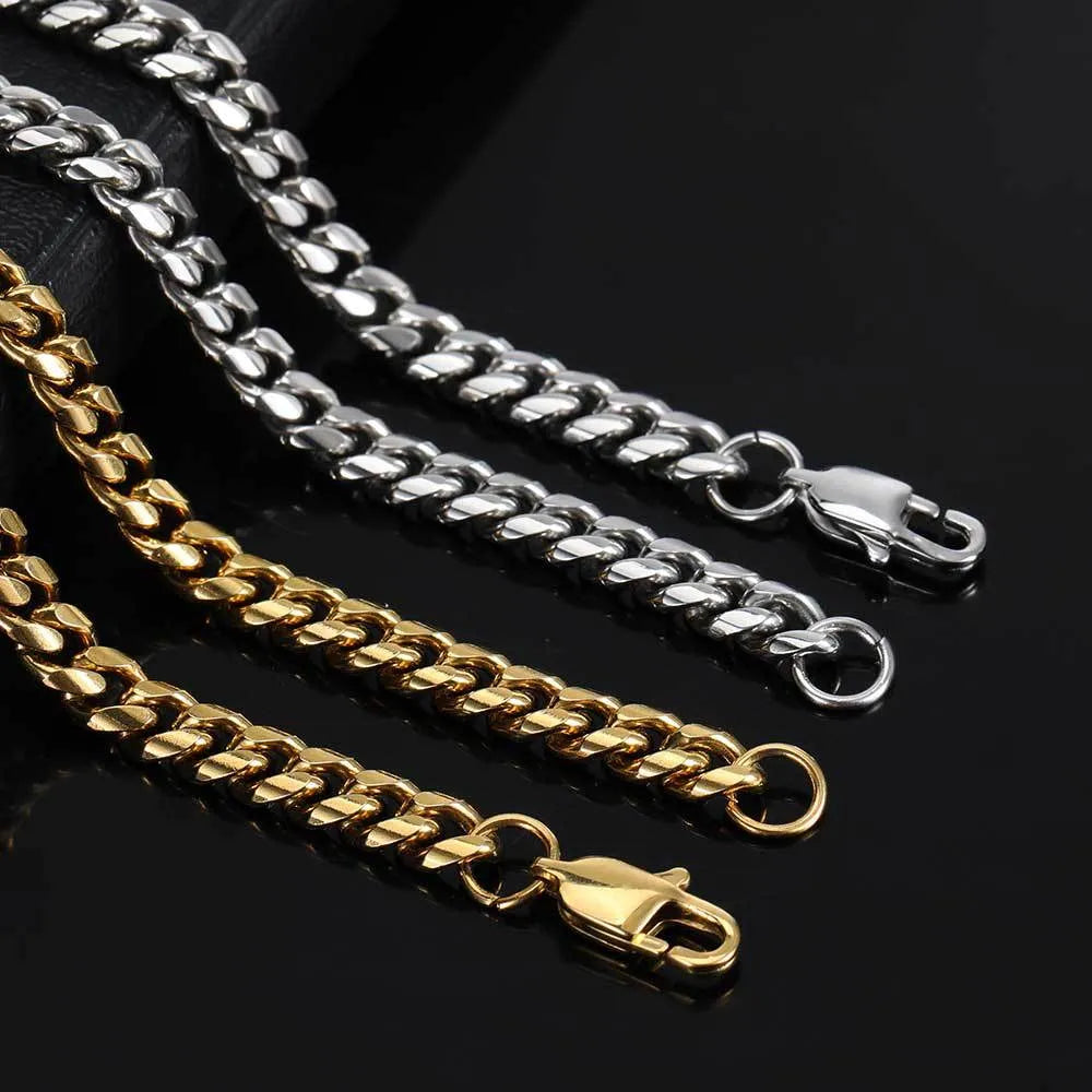 Miami Cuban Link Chain White Gold