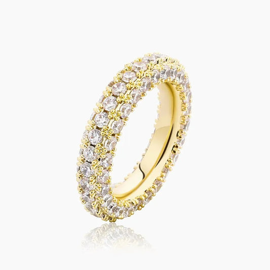 4mm Diamond Band Ring 18k Gold