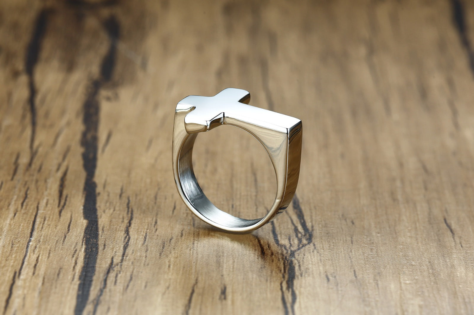 Cross Ring Silver