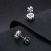 Moissanite Cluster Earrings 925 Silver