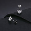 Center Stone Earrings 925 Silver + Moissanite