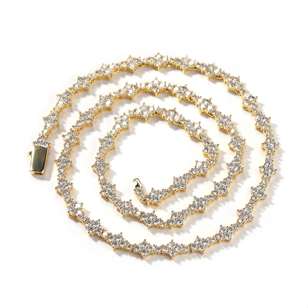 5mm Honeycomb Chain 18k Gold