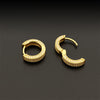 Pave Hoop Earrings 18k Gold Vermeil + Moissanite