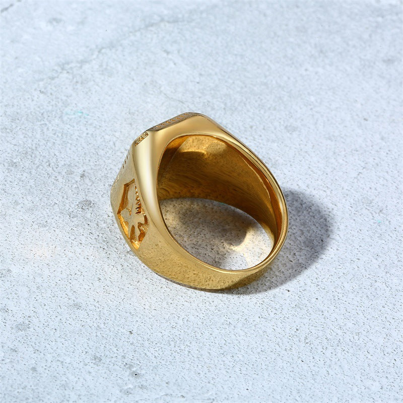 17mm Signet Ring Gold