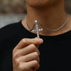 Diamond Cross Pendant White Gold