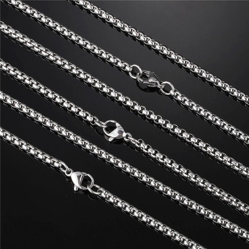 Belcher Link Chain White Gold