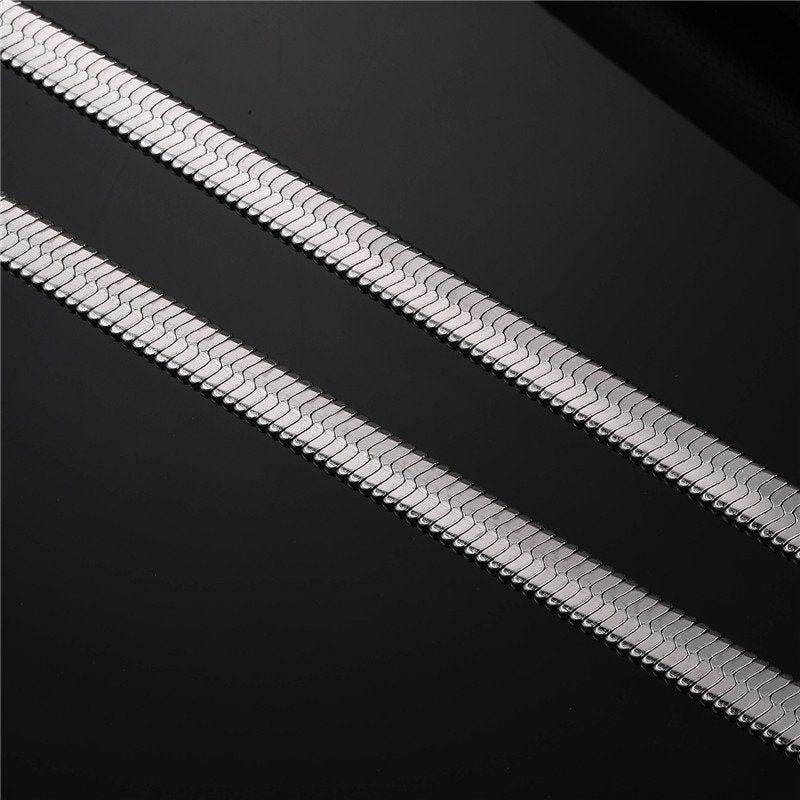 Herringbone Chain White Gold