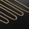 3mm Box Chain Yellow Gold