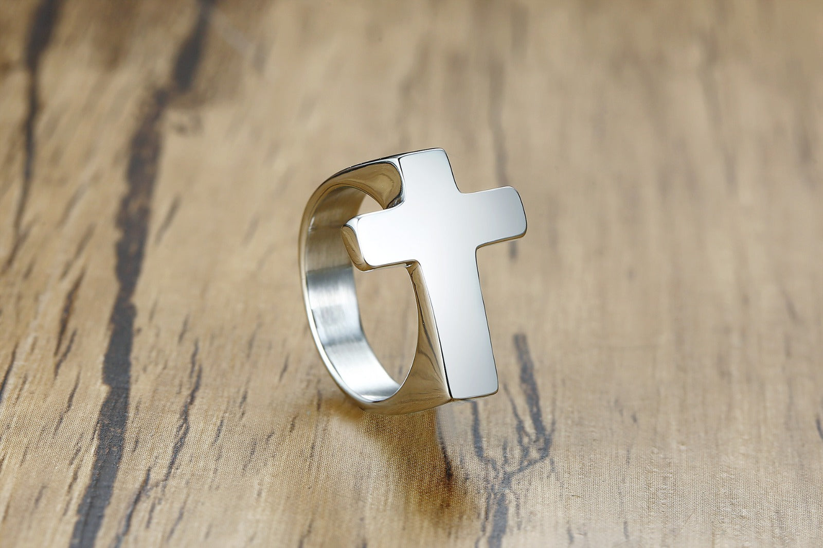 Cross Ring Silver