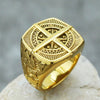 20mm Compass Ring Gold