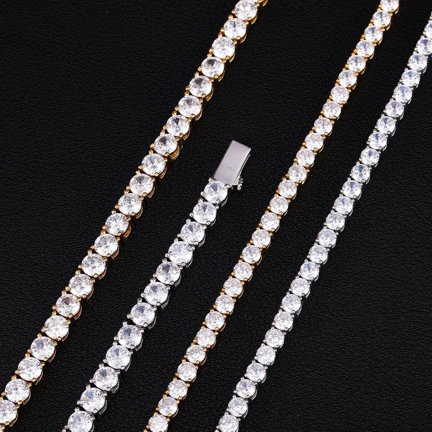 Round Cut Tennis Bracelet White Gold