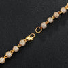 6mm Diamond Bead Bracelet 18k Yellow Gold