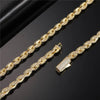 6mm Twisted Rope Chain Yellow Gold