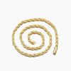 6mm Twisted Rope Chain Yellow Gold