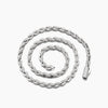 6mm Twisted Rope Chain White Gold