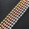 6mm Diamond Bead Chain White Gold