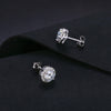 Center Stone Earrings 925 Silver + Moissanite