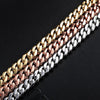 8mm Diamond Cuban Bracelet White Gold