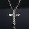 Moissanite Micro Cross Pendant - 925 Silver