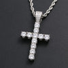 Diamond Cross Pendant White Gold