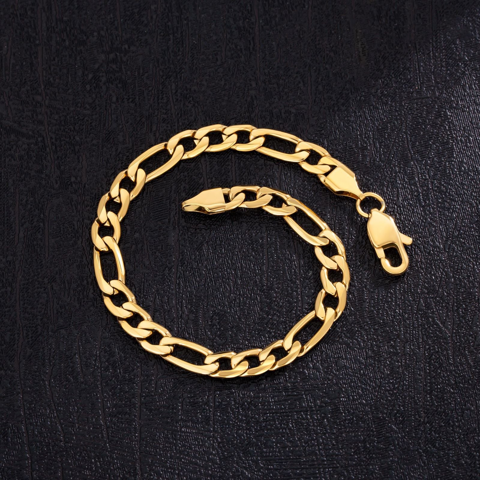 Figaro Bracelet 18k Yellow Gold