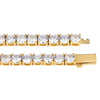 Round Cut Tennis Bracelet 18k Yellow Gold