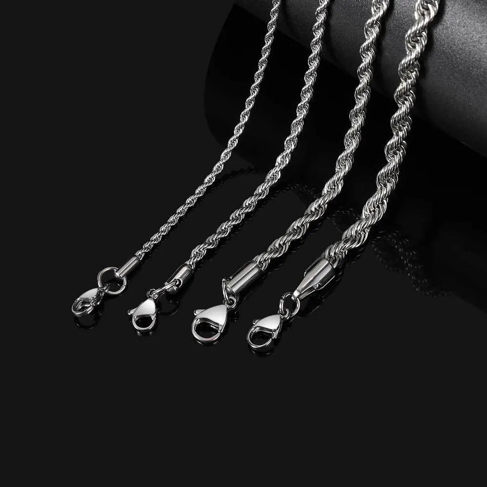 Rope Chain White Gold