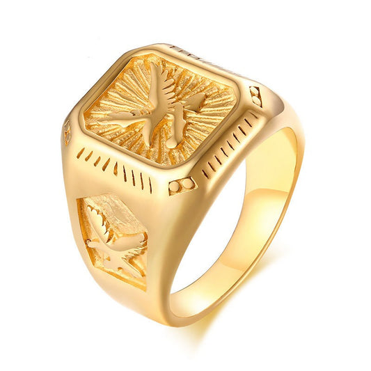 17mm Signet Ring Gold