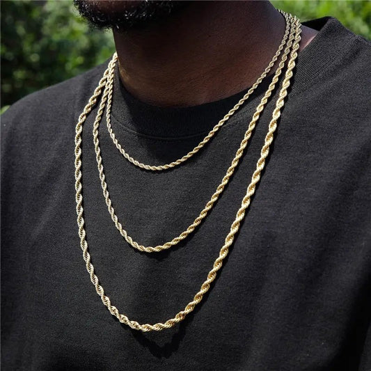 Rope Chain 18k Yellow Gold